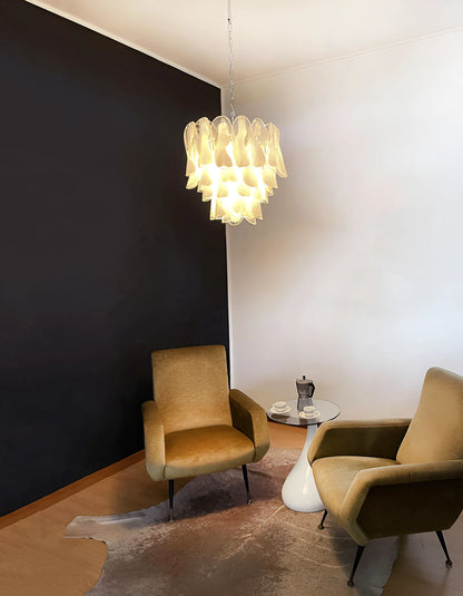 Vintage Murano Rondini Glass Chandelier - Nuvé