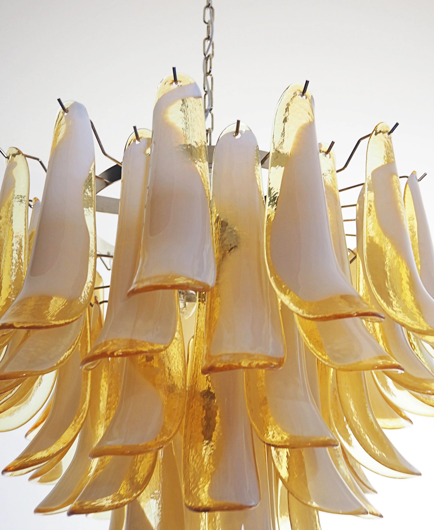 Vintage Caramels Glass Murano Petals Chandelier - Nuvé