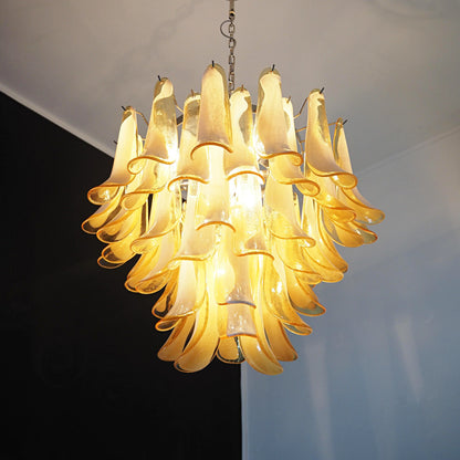 Vintage Caramels Glass Murano Petals Chandelier - Nuvé