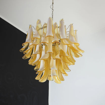 Vintage Caramels Glass Murano Petals Chandelier - Nuvé