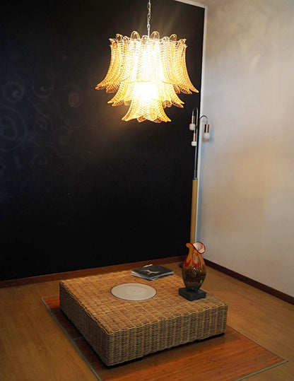 Murano Amber Ferns Glass Chandelier - Nuvé