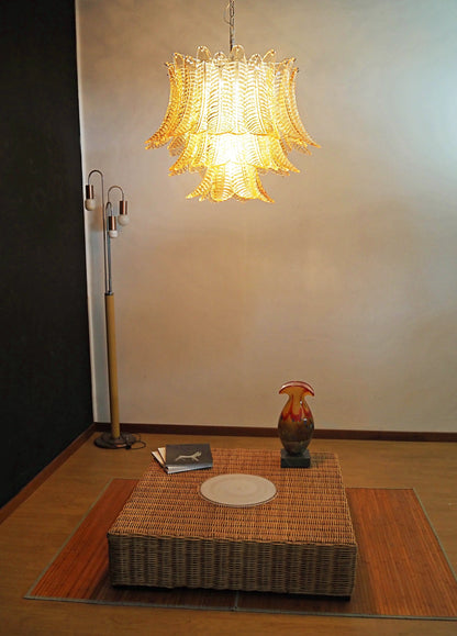 Murano Amber Ferns Glass Chandelier - Nuvé