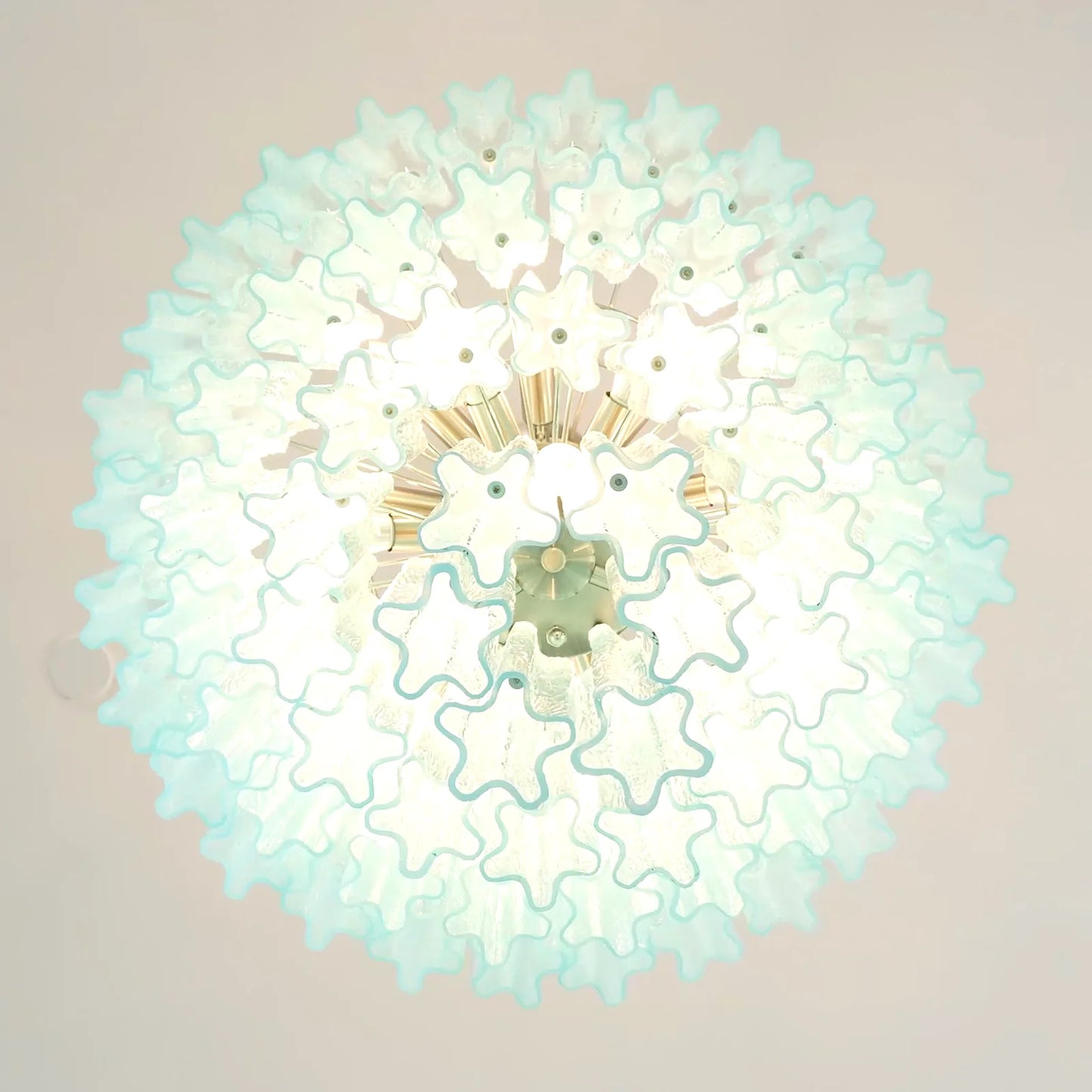 Murano Blue Glass Tubes Chandelier - Nuvé
