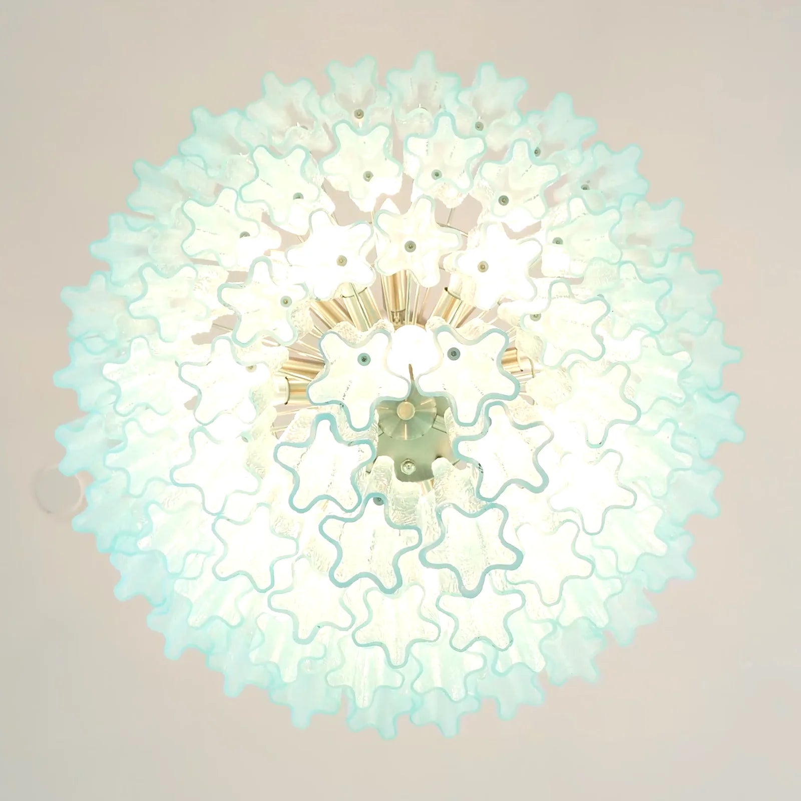 Murano Blue Glass Tubes Chandelier - Nuvé
