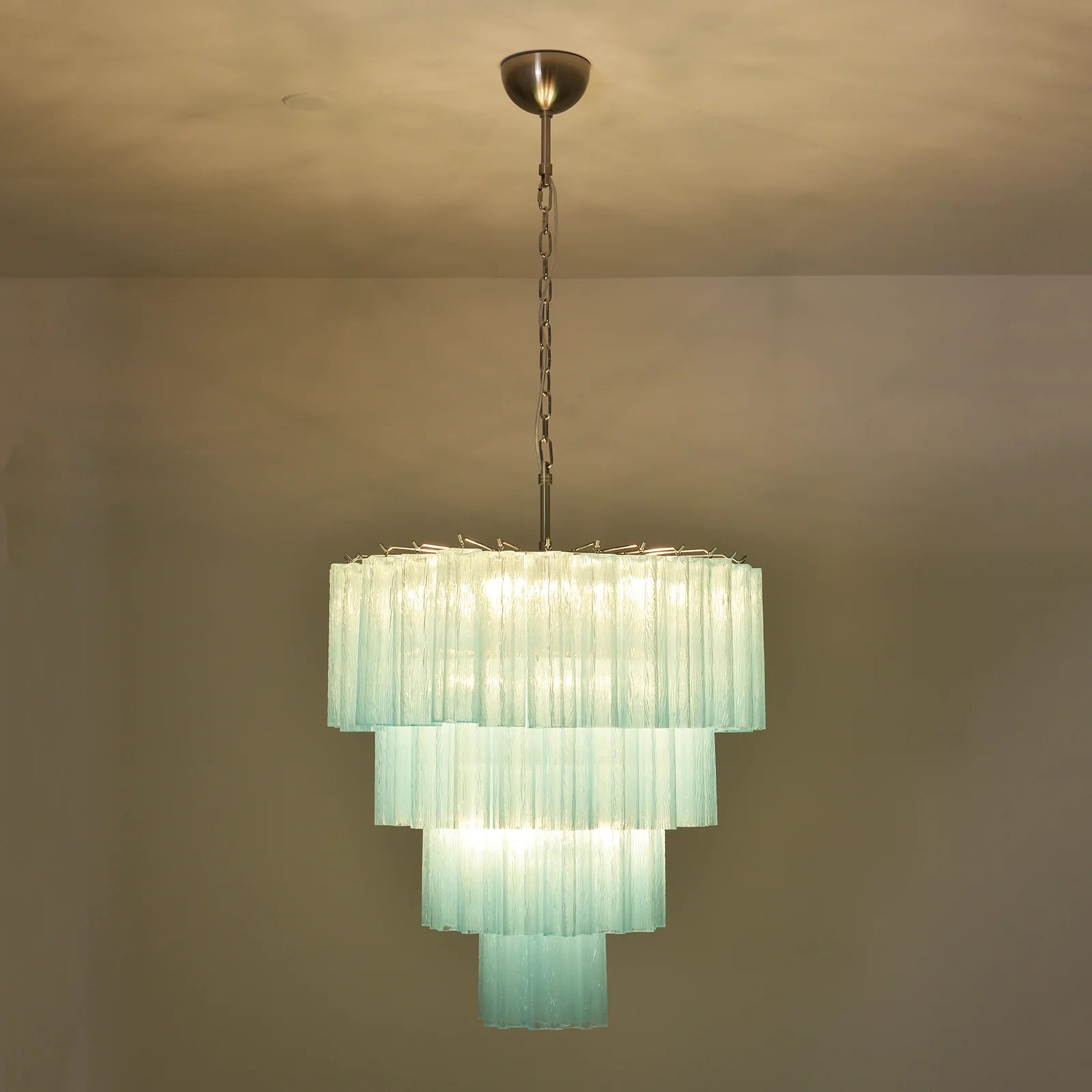 Murano Blue Glass Tubes Chandelier - Nuvé
