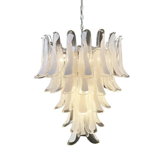 Vintage Transparent Murano Petals Chandelier - Nuvé
