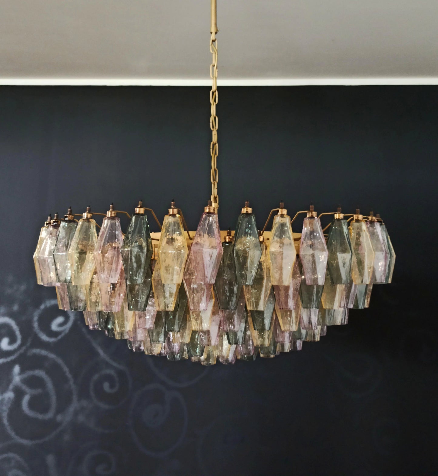 Murano Faceted Multicolor Glass Chandelier - Nuvé