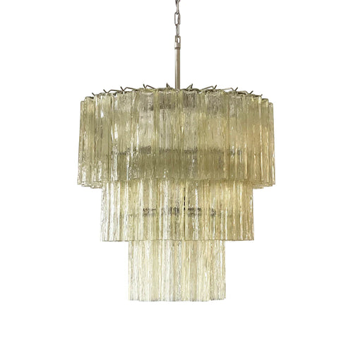 Murano Honey Glass Tube Chandelier - Nuvé
