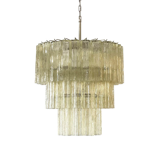 Murano Honey Glass Tube Chandelier - Nuvé