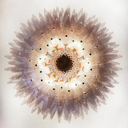 Murano Palmette Pink Chandelier - Nuvé