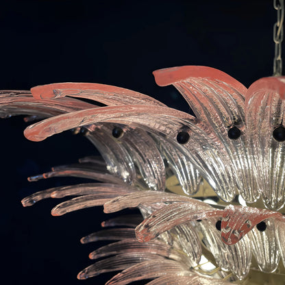 Murano Palmette Pink Chandelier - Nuvé