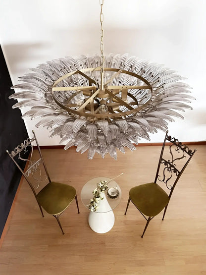 Murano Palmette Smoked Chandelier - Nuvé