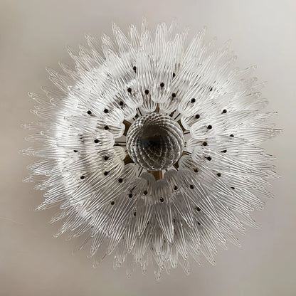 Murano Palmette Transparent Chandelier - Nuvé