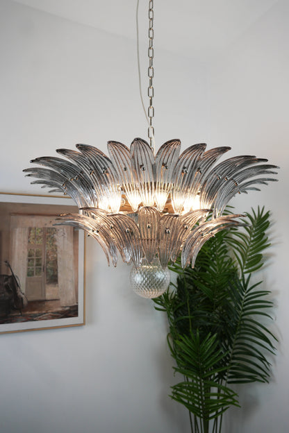 Murano Palmette Smoked Chandelier - Nuvé