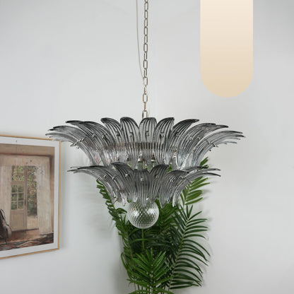 Murano Palmette Smoked Chandelier - Nuvé