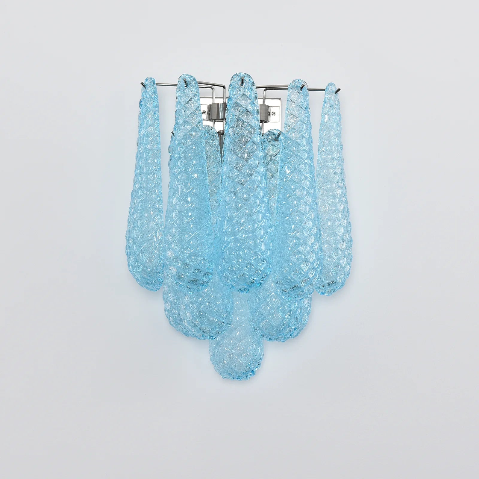 Murano Petals Glass Blue Wall Light - Nuvé