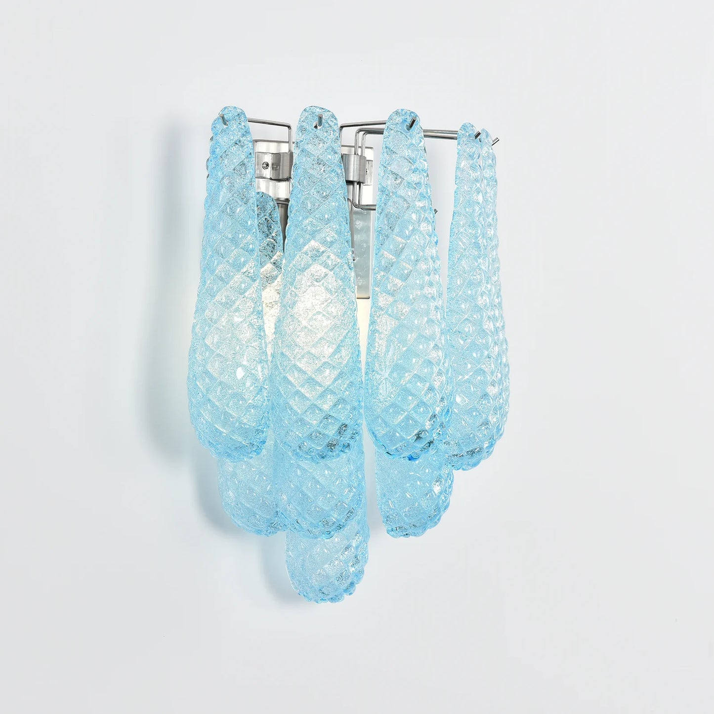 Murano Petals Glass Blue Wall Light - Nuvé