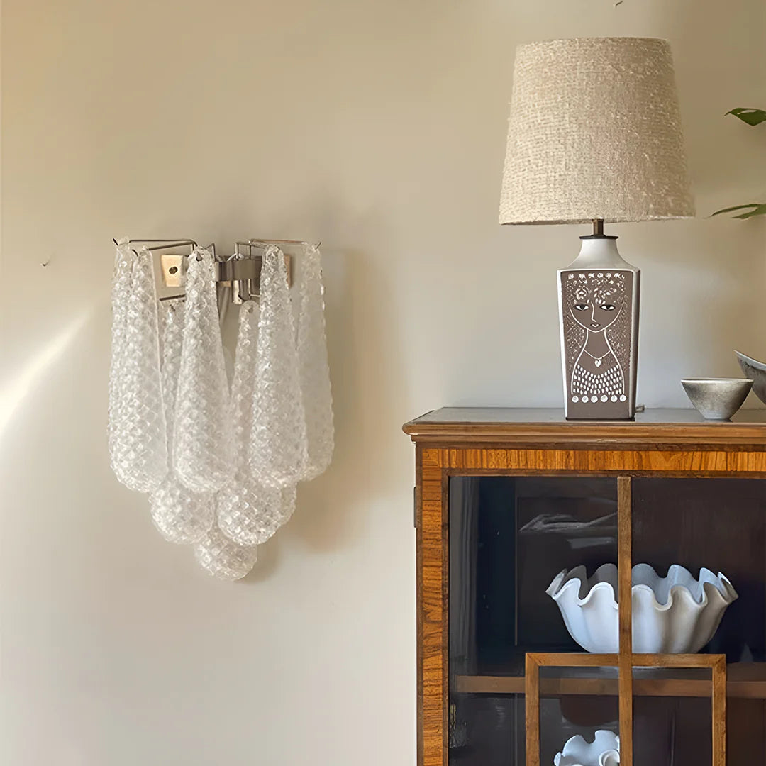 Murano Petals White Wall Light - Nuvé