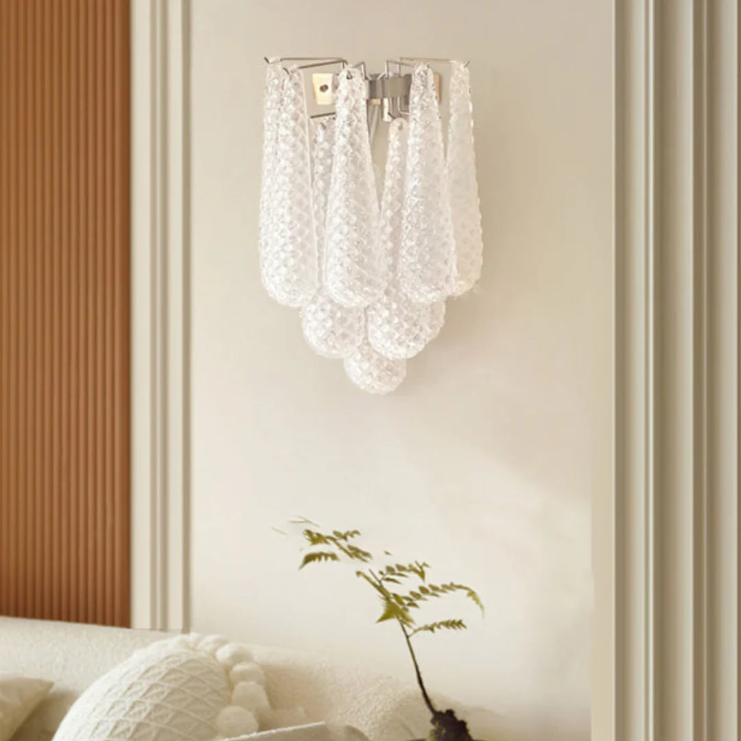 Murano Petals Transparent Wall Light - Nuvé