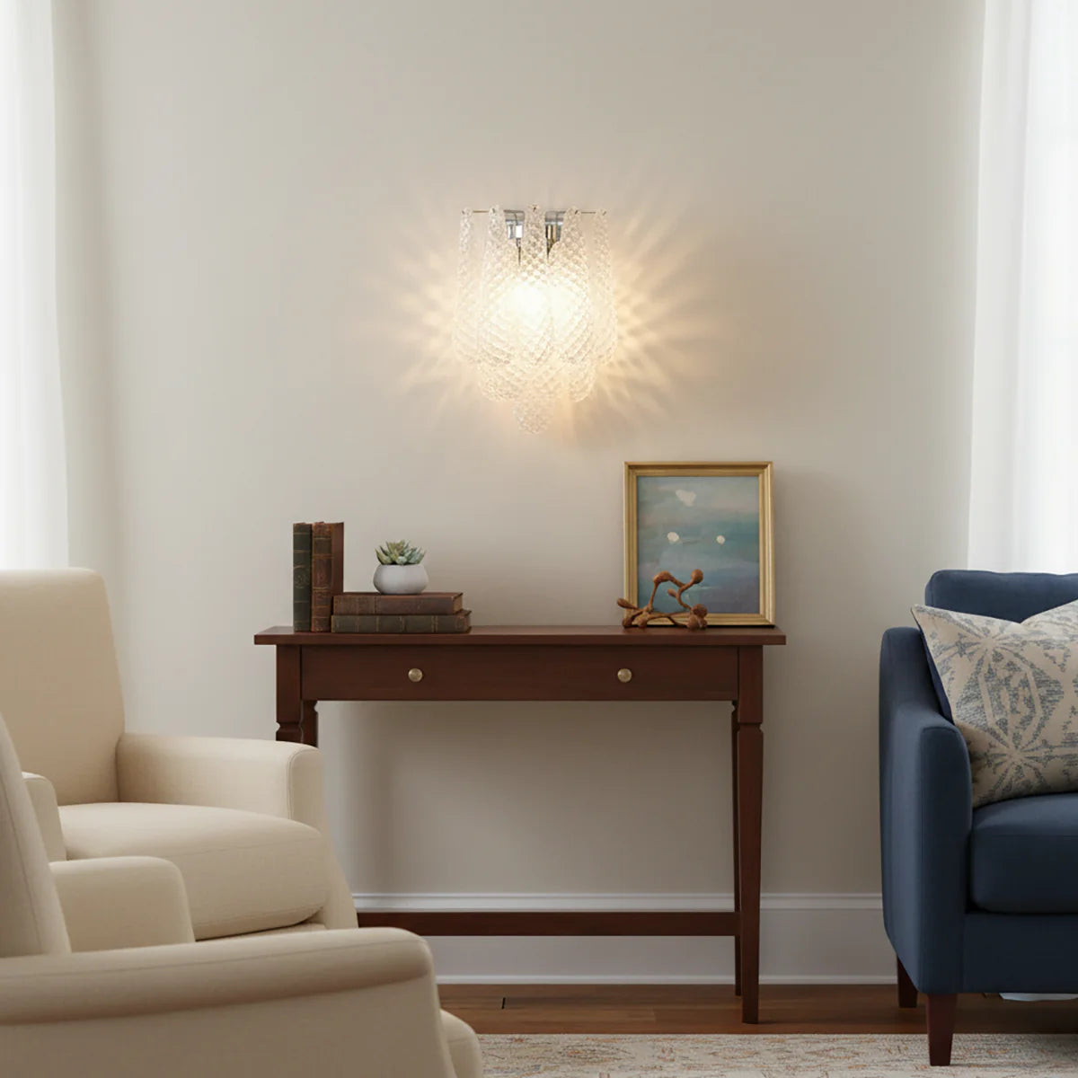 Murano Petals Transparent Wall Light - Nuvé