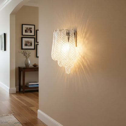 Murano Petals Transparent Wall Light - Nuvé