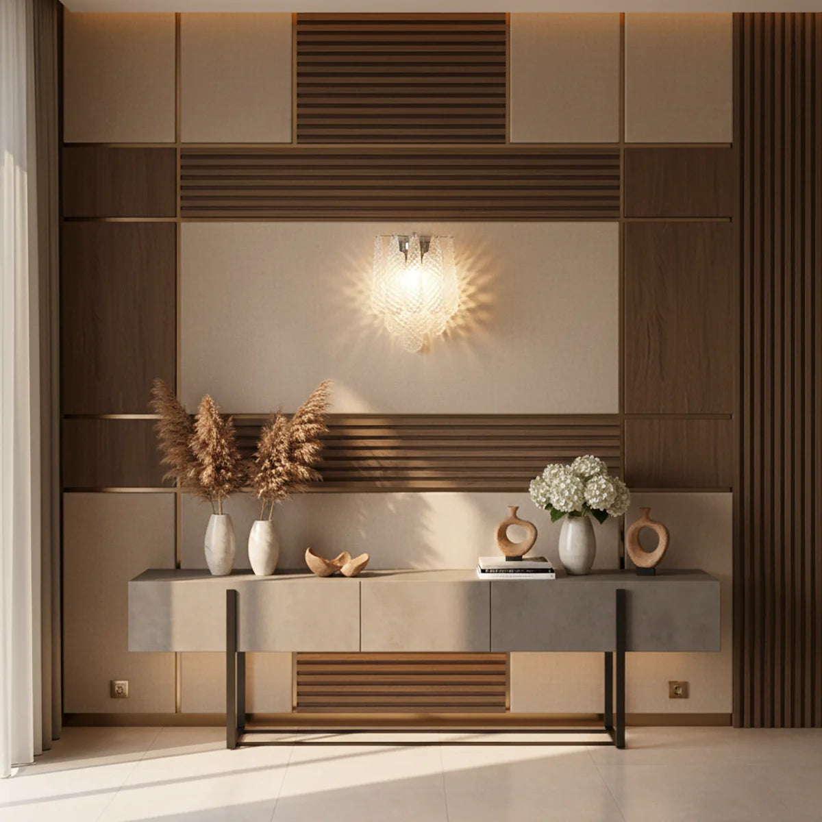 Murano Petals Transparent Wall Light - Nuvé