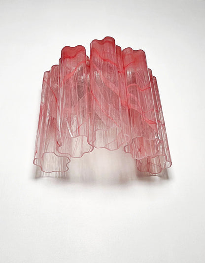 Murano Red Glass Tube Wall Lamp - Nuvé