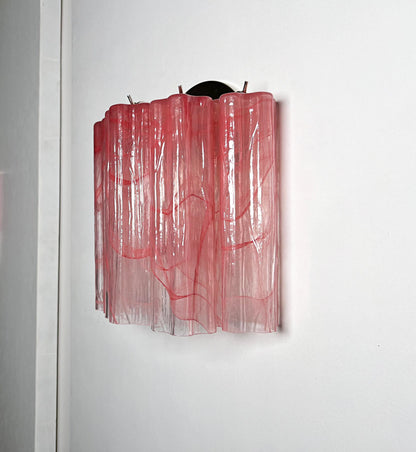 Murano Red Glass Tube Wall Lamp - Nuvé