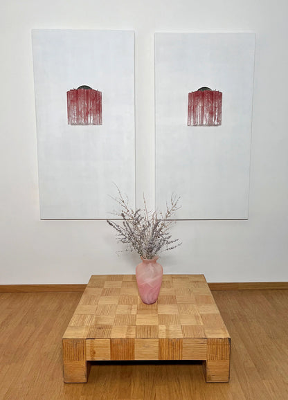 Murano Red Glass Tube Wall Lamp - Nuvé