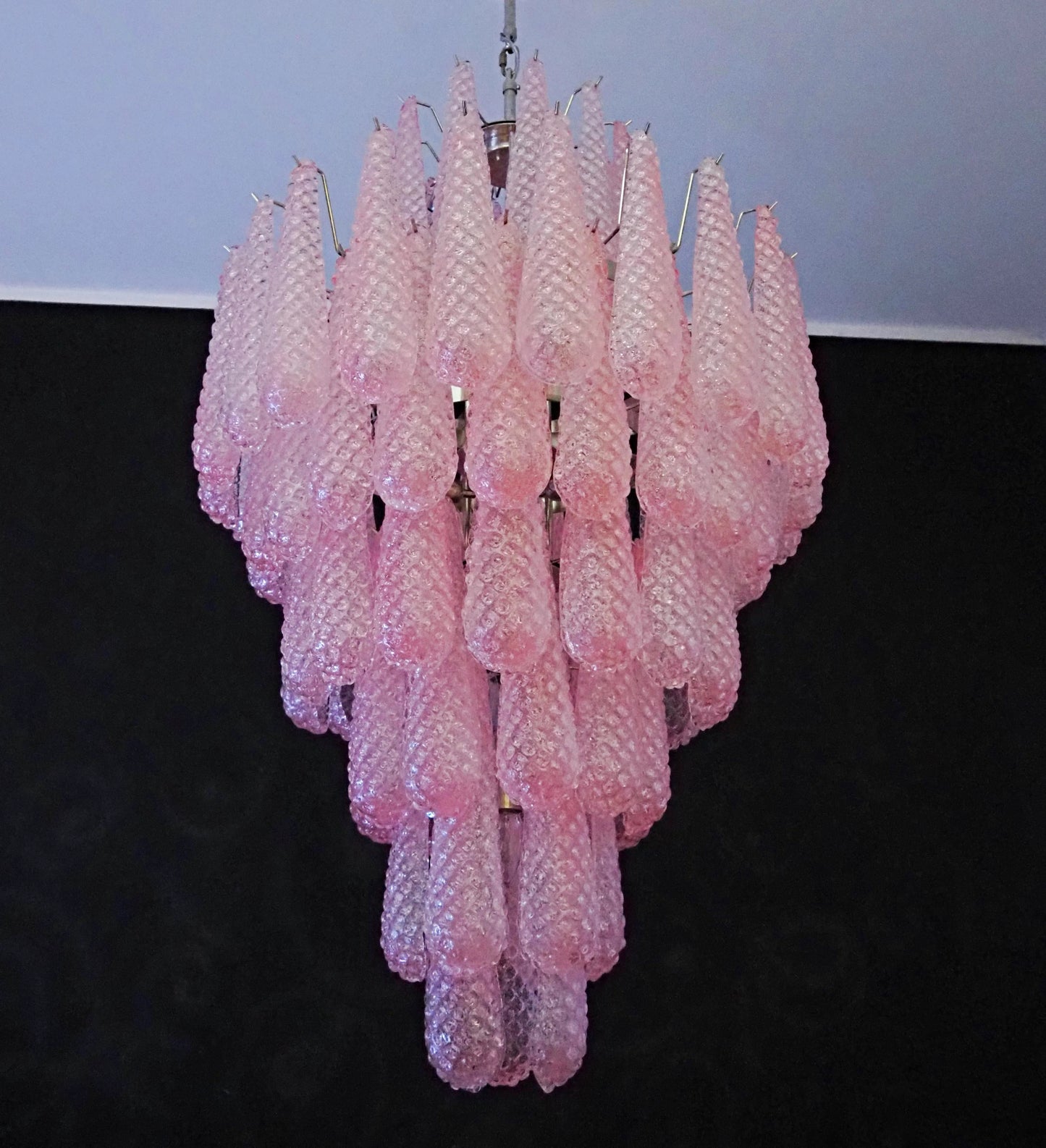 Murano Pink Petals Glass Chandelier - Nuvé