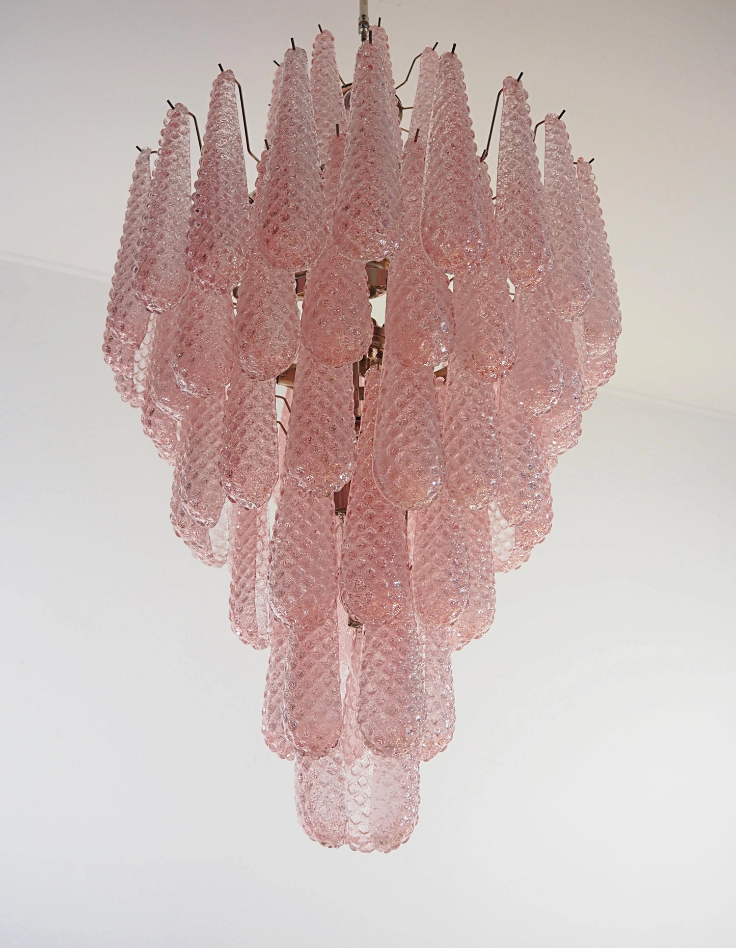 Murano Pink Petals Glass Chandelier - Nuvé