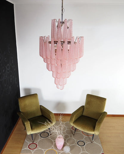 Murano Pink Petals Glass Chandelier - Nuvé