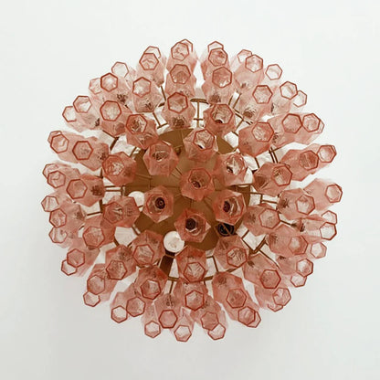 Murano Poliedri Pink Ceiling Light - Nuvé
