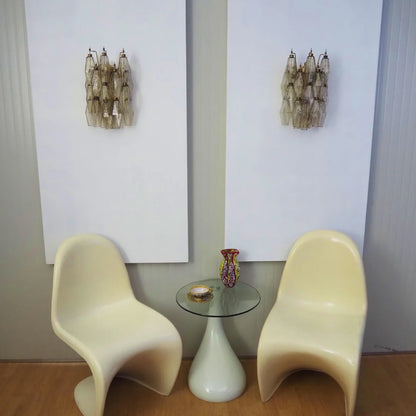 Murano Poliedri Smoked Glass Wall Sconces - Nuvé