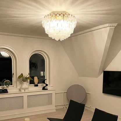 Murano Poliedri Transparent Ceiling Light - Nuvé