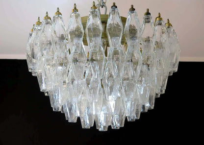 Murano Poliedri Transparent Ceiling Light - Nuvé