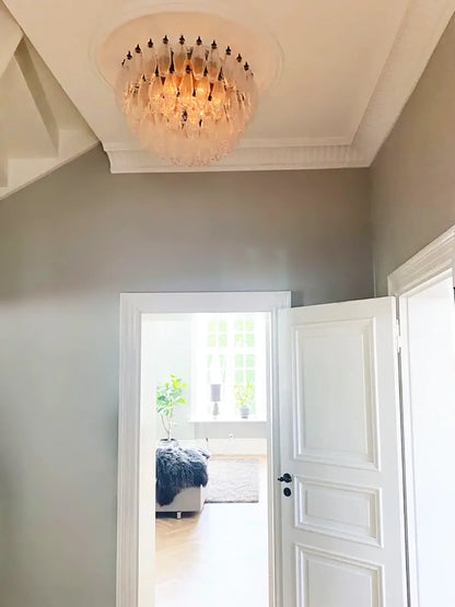 Murano Poliedri Transparent Ceiling Light - Nuvé
