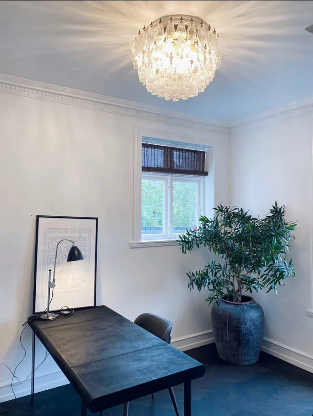 Murano Poliedri Transparent Ceiling Light - Nuvé