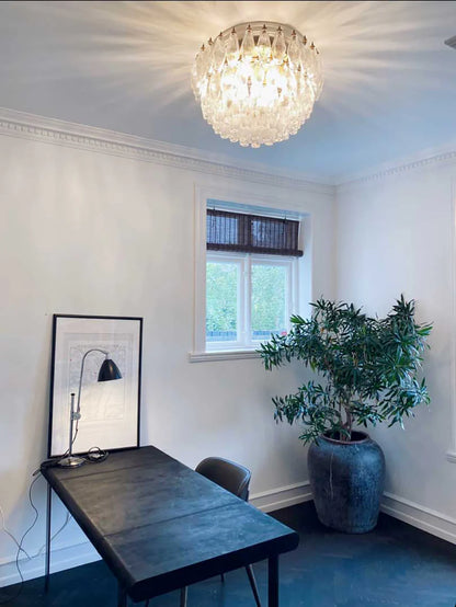 Murano Poliedri Transparent Ceiling Light - Nuvé