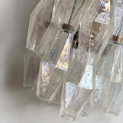 Murano Poliedri Transparent Glass Wall Sconces - Nuvé