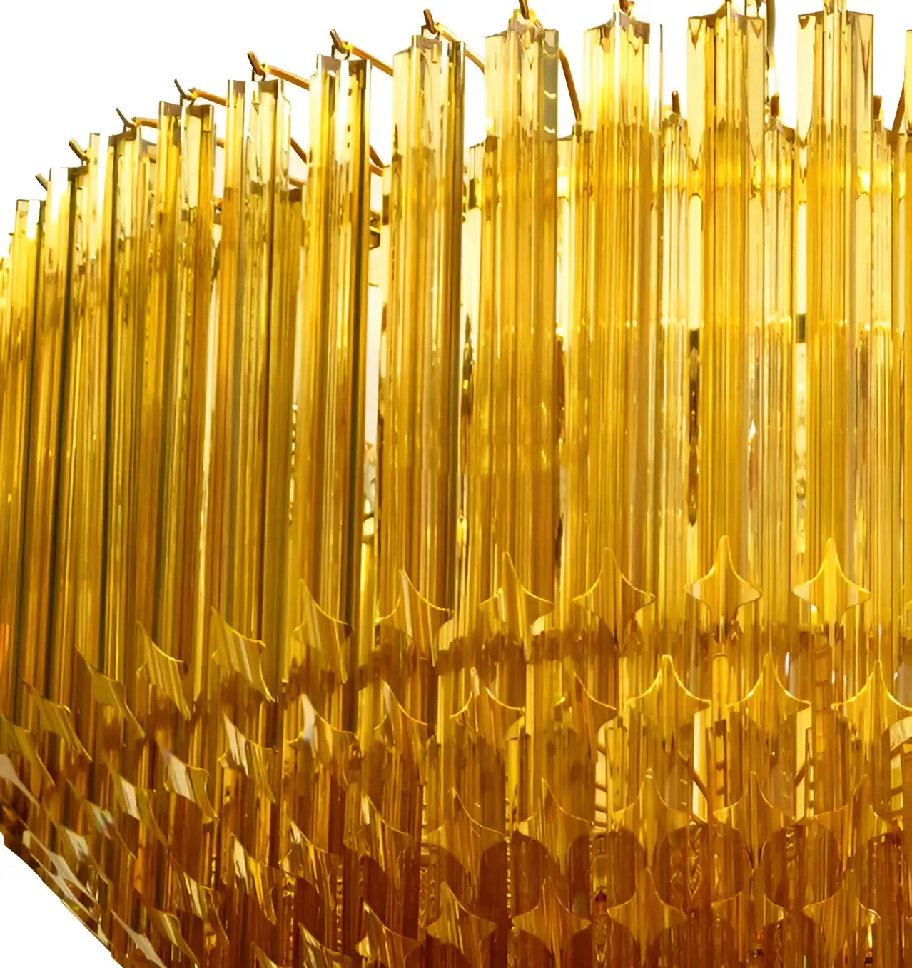 Murano Prisms Amber Chandelier - Nuvé