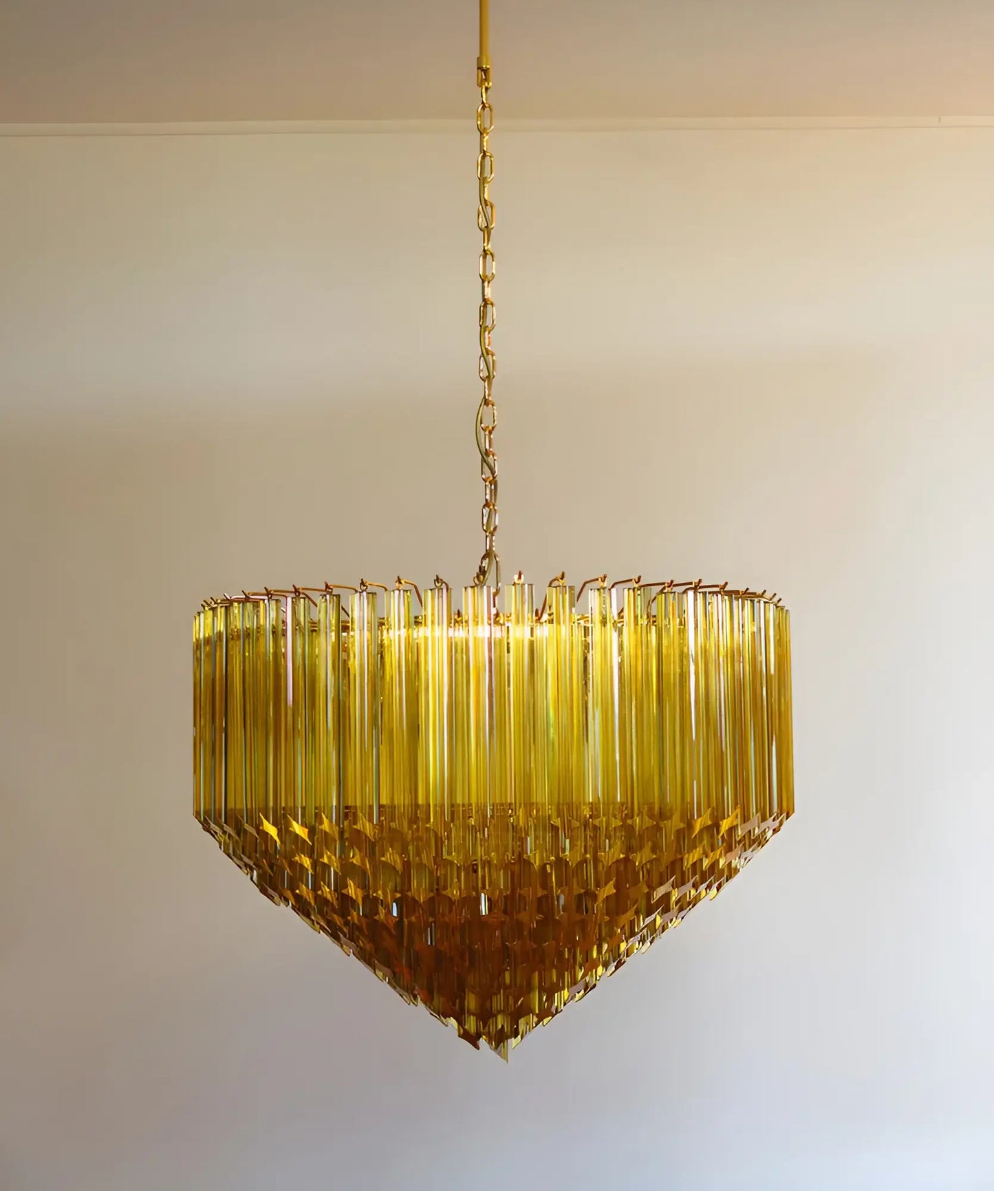 Murano Prisms Amber Chandelier - Nuvé