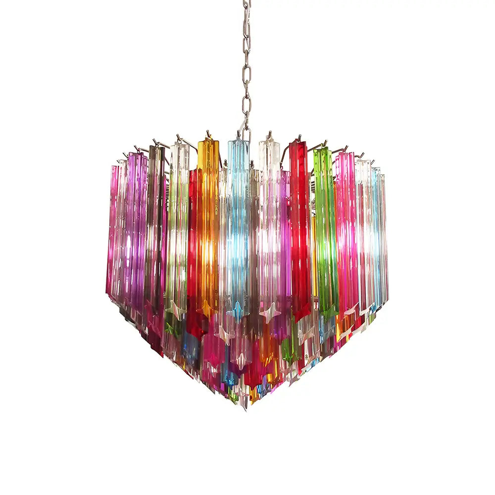 Murano Prisms Multicolored Chandelier - Nuvé