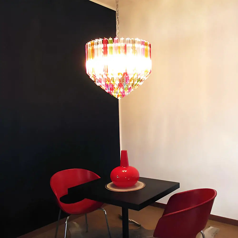 Murano Prisms Multicolored Chandelier - Nuvé