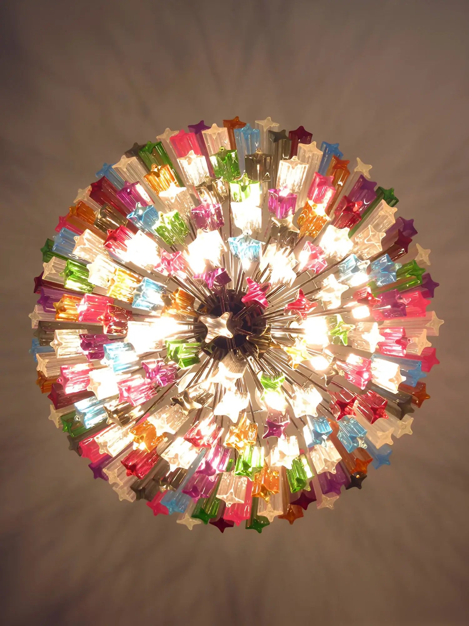 Murano Prisms Multicolored Chandelier - Nuvé