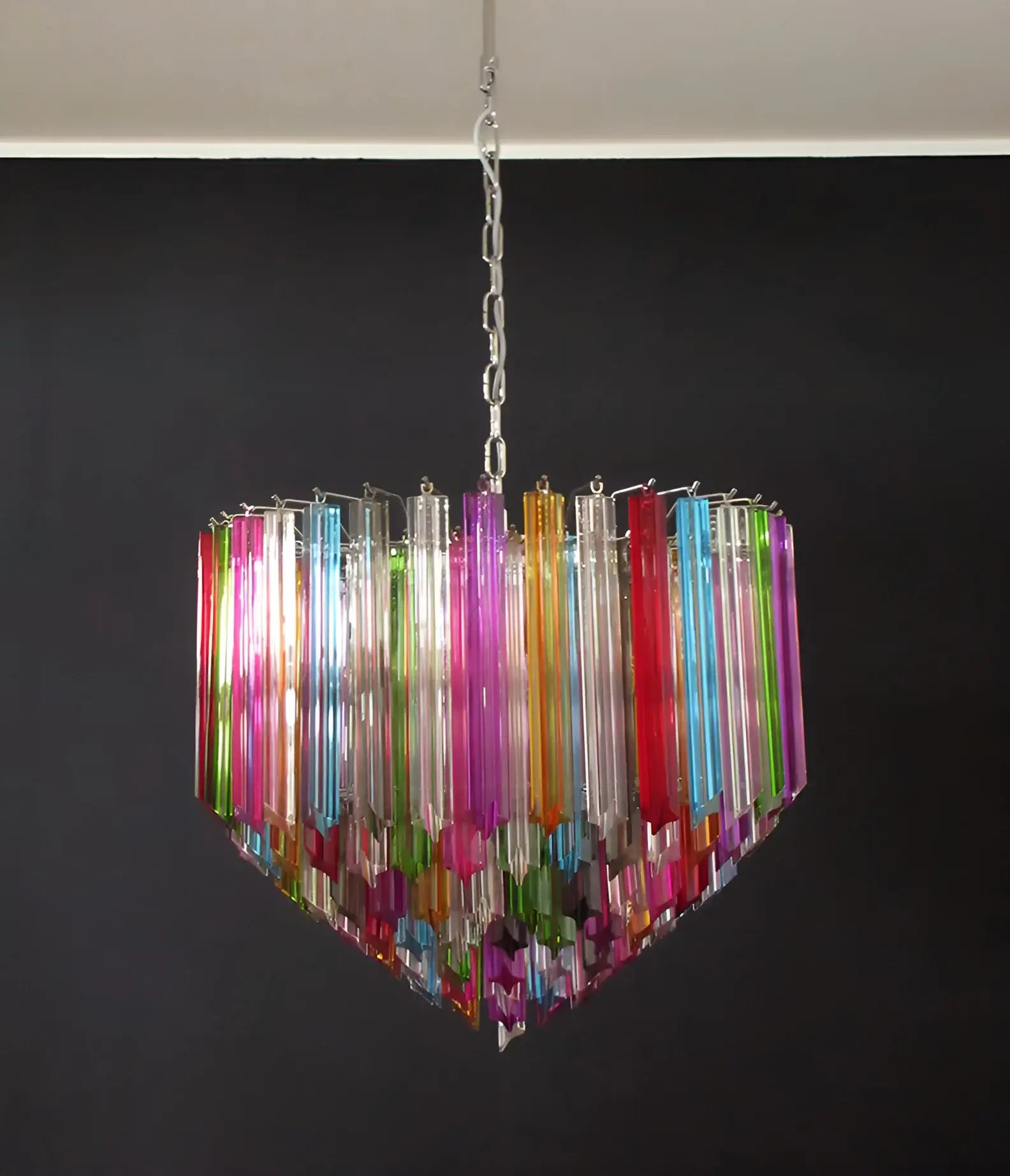 Murano Prisms Multicolored Chandelier - Nuvé