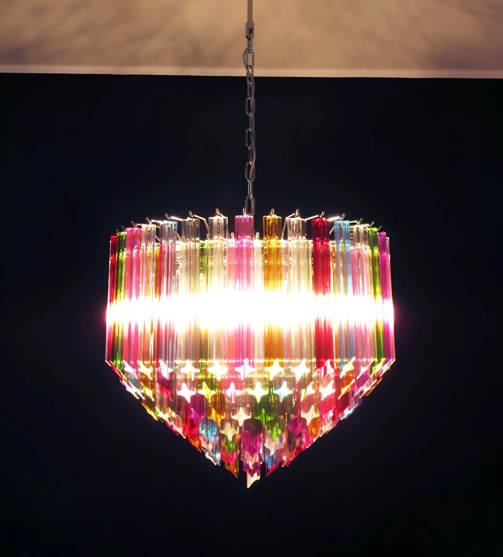 Murano Prisms Multicolored Chandelier - Nuvé