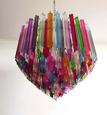 Murano Prisms Multicolored Chandelier - Nuvé