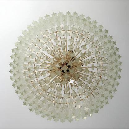 Murano Quadriedri Prisms Transparent Chandelier - Nuvé