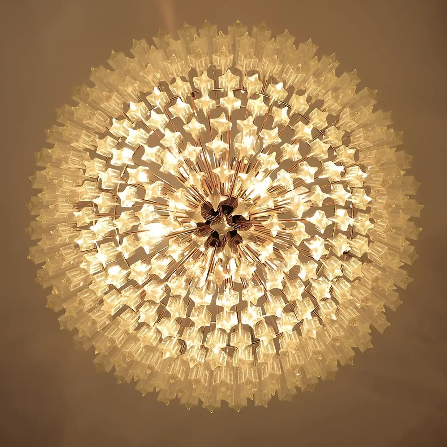 Murano Quadriedri Prisms Transparent Chandelier - Nuvé